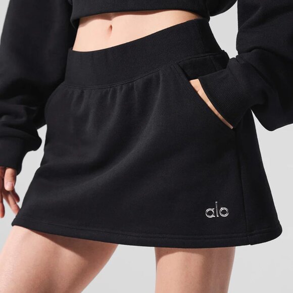 alo Accolade Skirt Black - Picture 1 of 10